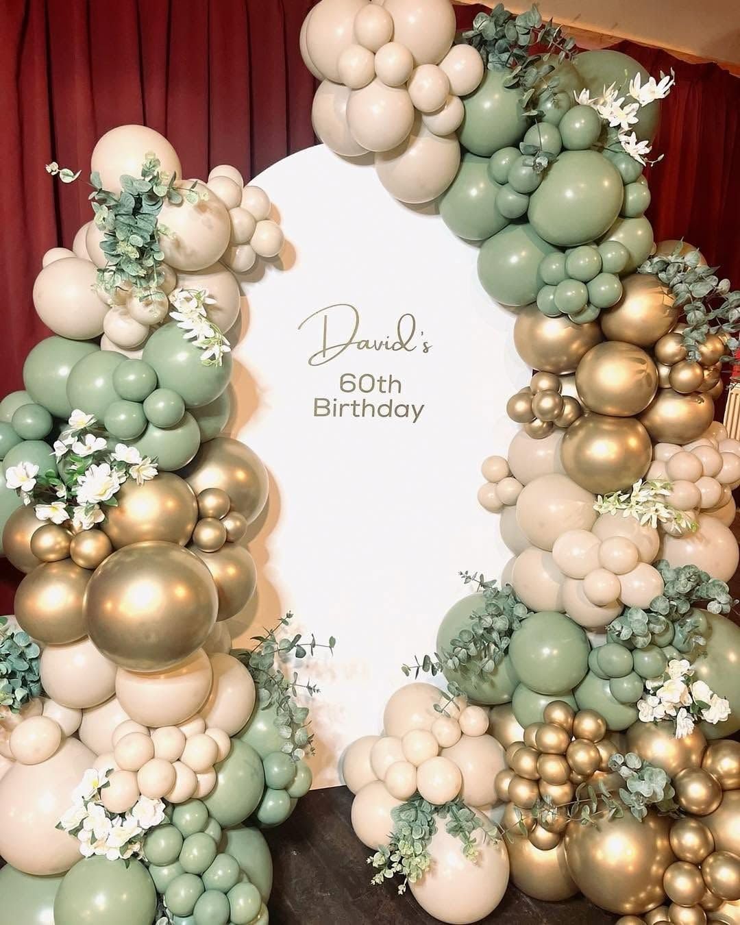 Sage Green Balloon Arch Kit, 162pcs Sage Green Sand White Gold