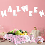 Fabllewavi 150 Pcs Pink Ghost Boo Wax Paper Sheets for Food Deli,