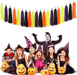 Black Purple Orange Green Halloween Party Decorations 30pcs Tissue