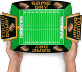 Football Party Supplies Kit for 36 Large Football Food Plates