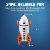CP Toys Space Mission Rocket Ship Toy, Includes Astronaut Figurines,