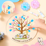Gender Reveal Fingerprint Tree Boy or