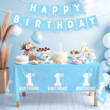 Baby Blue Party Supplies Set 1st Birthday Decorations Includes 2