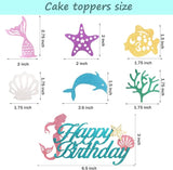 Mermaid Birthday Decorations Little Mermaid Party Supplies with Pink