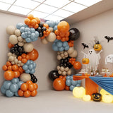 Halloween Balloon Arch Kit 120PCS Halloween Sand White Black Orange