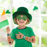 58Pcs St Patricks Day Party Favors with Shamrock Necklaces Glasses
