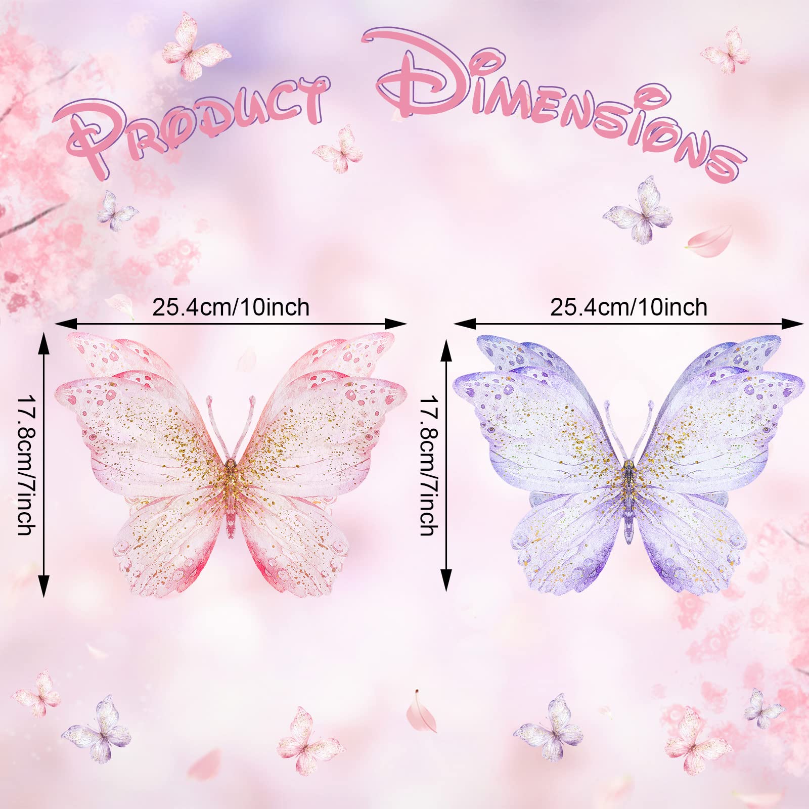 Wesiti 18 Pieces Butterfly Baby Shower Birthday Decorations Butterfly