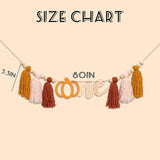 Pumpkin Tassel High Chair Banner 1st Birthday Decorations Fall
