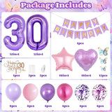 30th Birthday Decorations for Her,Pink Purple 30th Birthday