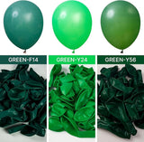 PartyWoo Green Balloons 140 pcs Different Sizes of 18 12 10 5 Inch