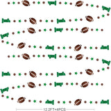 Football 1st Birthday Party Decorations Glitter Star Circle Dot