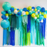 PartyWoo Crepe Paper Streamers 6 Rolls 492ft, Pack of Lime Green,