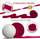 PartyWoo Gold and Burgundy Crepe Paper Streamers 10pcs 820ft Pack of
