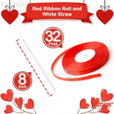 Valentines Day Balloons Red White 12 Inch Pack of 40 Valentines