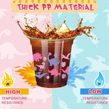 50 Pcs Girl Dinosaur Birthday Party Decorations Cups 12 oz Dinosaur