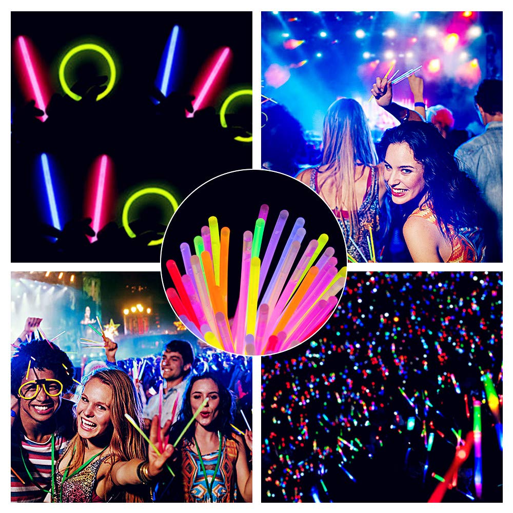 Glow Fever Glow Sticks Bulk 100ct Premium Glow In The Dark Light Up