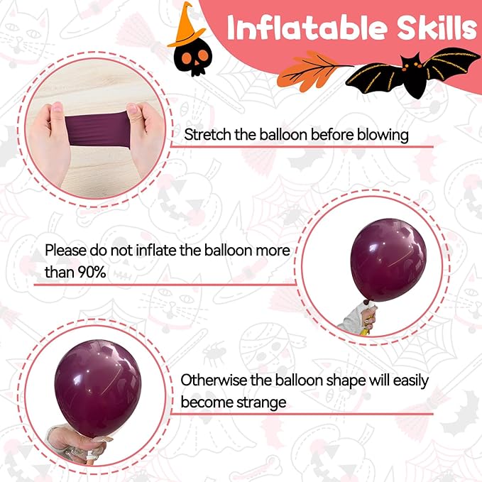 Halloween Balloon Arch Kit 120PCS Halloween Dusty Pink Black Orange