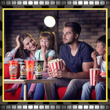 Uiifan 12 Pcs Movie Night Cups 24oz Reusable Tumbler with Lid and