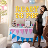 10 Pcs Ready to Pop Baby Shower Decorations Lights up Sign Red