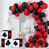 12 PCS Casino Theme Party Decoration 11.8 Inches Poker Favor Boxes