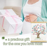 Gender Reveal Fingerprint Tree Canvas Guest Books Baby Shower