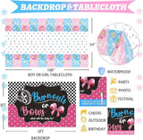 Burnouts or Bows Gender Reveal Decorations Kit 171 Pcs Boy or Girl