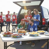 60 PCS Football Party Supplies Paper Food Trays Comic Style Football