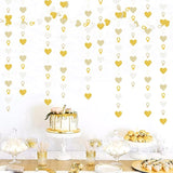 Engagement Bachelorette Party-Decorations White-Gold Garland - 52Ft