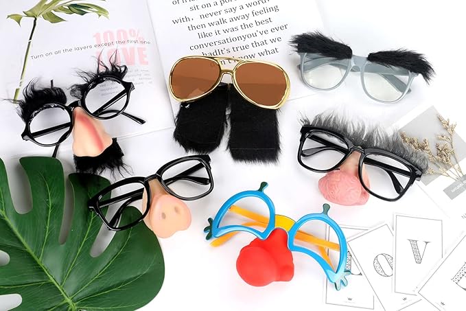 Ocean Line Halloween Glasses - 6 Pairs Fun Halloween Costume Party