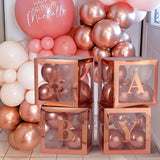 Valentine's Day Balloon Box with Letters Gift Box for Romantic
