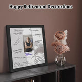 13x13 Retirement Signature Frame with Plexiglass Cover - Holds 4x6