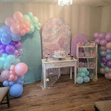 Mermaid Balloons, 60Pcs 12inch Metallic Purple Pink Blue Balloons