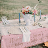 Rose Gold Birthday Party Supplies Disposable Paper Plates Napkins