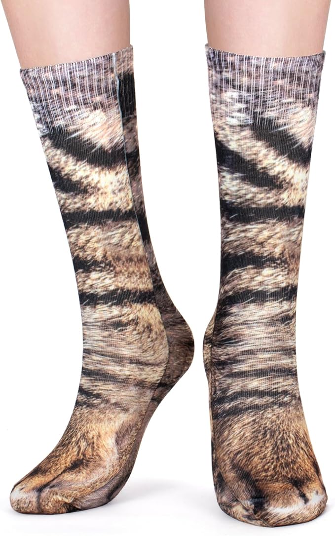 FreeNFond Funny Animal Paw Socks Gag Gifts for White Elephant Gift #5