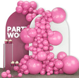 PartyWoo Hot Pink Balloons 140pcs Different Sizes of 18 12 10 5 Inch M