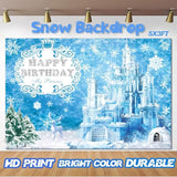 Snow Princess Birthday Party Decorations 137Pcs Girls Snow