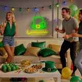 St Patricks Day Neon Sign Shamrock Neon Light LED Signs St Patricks