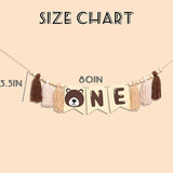 Bear One High Chair Banner Beary First Birthday Party Decorations
