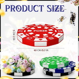 Giant Casino Decorations 15.7 Inch Large Paper Poker Chips Favor