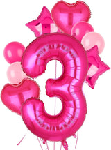 40 Inch Number Balloons Hot Pink 3 Large Number Balloon Anniversary