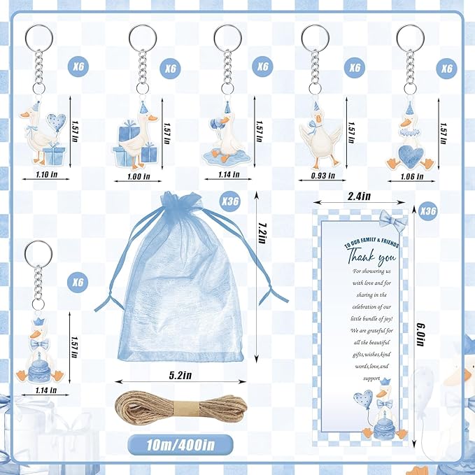 145 Pieces Silly Goose Baby Shower Favors for Guest Goose Ballpoint