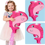 WERNNSAI Pink Shark Piñata - Girl Shark Party Piñata Game Ocean