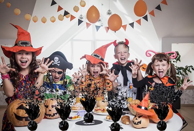 6 Pack Halloween Table Centerpieces Party Table Decoration Metallic