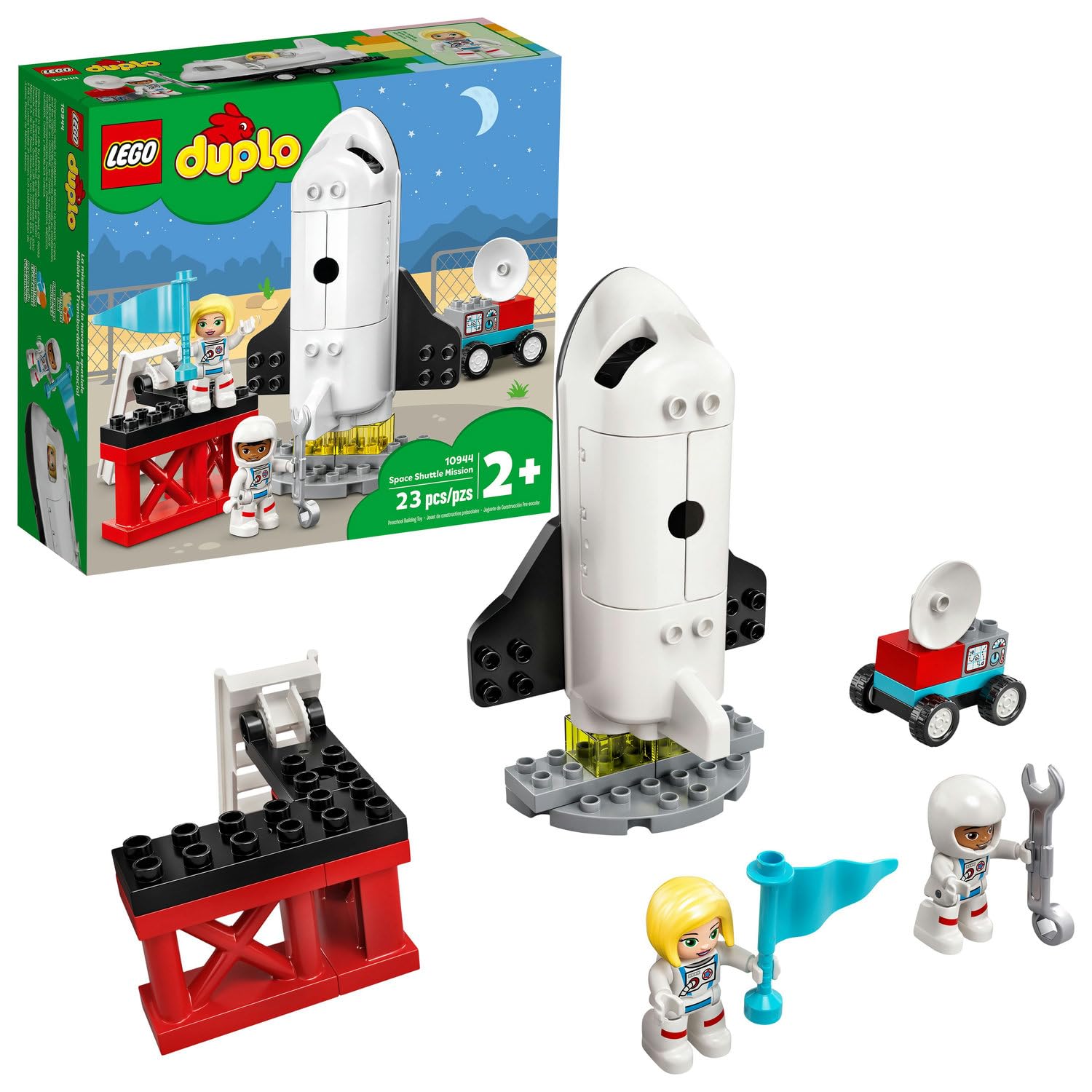 LEGO DUPLO Town Space Shuttle Mission Rocket Toy 10944, Set for
