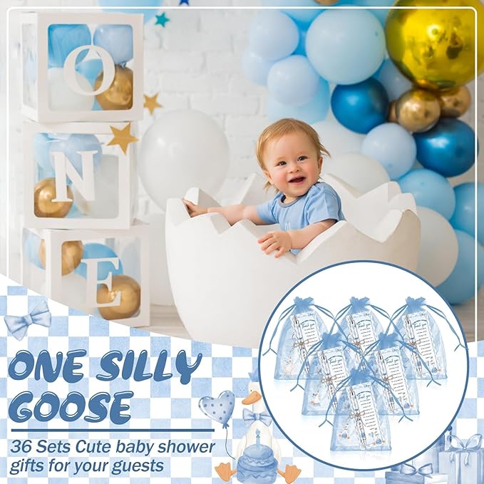 145 Pieces Silly Goose Baby Shower Favors for Guest Goose Ballpoint