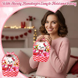 25 Pcs Valentine's Day Gift Bags Valentine Bear Treat Bags with
