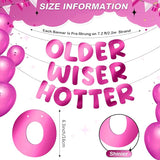 Fulmoon Set of 3 Pre Strung Older Wiser Hotter Glitter Banner Funny #8