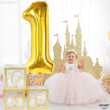 KatchOn, Gold Number 1 Balloons For First Birthday - 40 Inch | Number