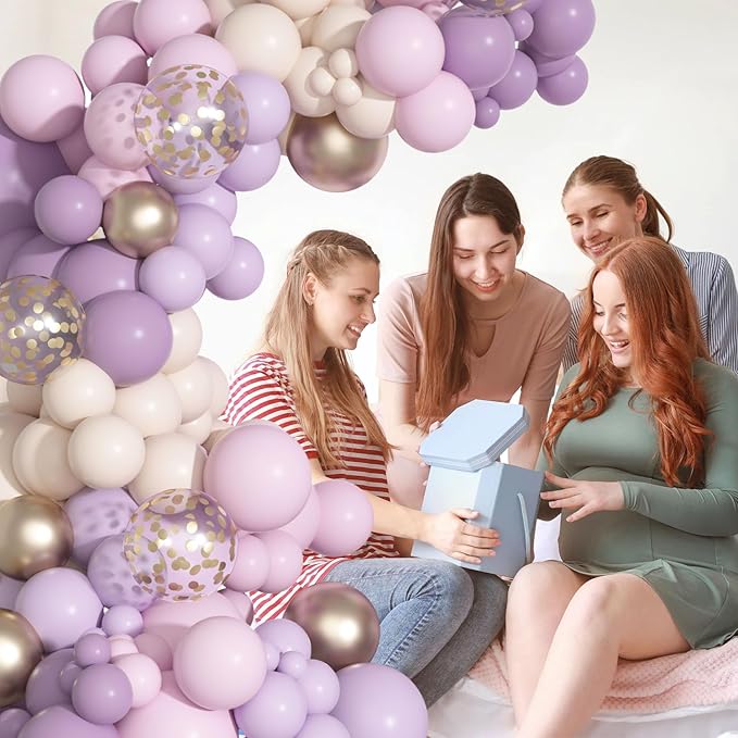 Ouddy Party Dusty Purple Balloon Arch Garland Kit, Different Sizes 18