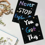 CHDITB Outer Space Framed Canvas Wall Art, Universe Theme Artwork,